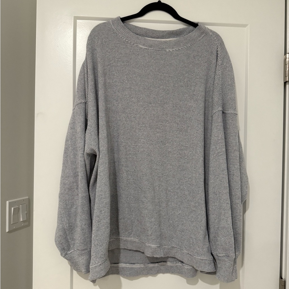 Aerie Getaway Waffle Sweatshirt